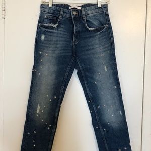 Star Stud Straight Jeans - ZARA